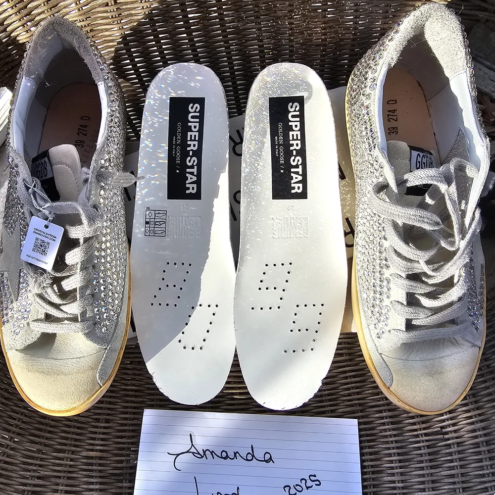 Women's Glitter Sneakers - Picture 2 of 4